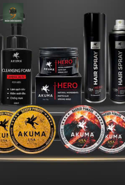 Bộ sản phẩm tạo kiểu và chăm sóc tóc Akuma